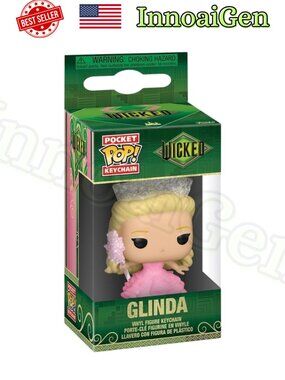 Funko Pocket Pop! Keychain Wicked Glinda Vinyl Figure Pink Dress 1.5" New in Box